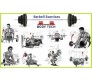 Body Tech 80 Kg Home Gym Combo with 8-in-1 Multi Purpose Bench + 4 Iron Rods Fitness Kit Combo-BT8IN80